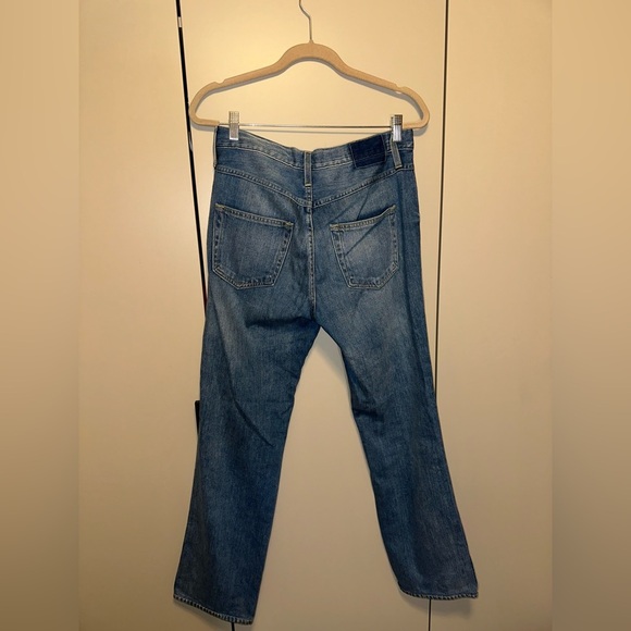 AMO Cora Crescent Full Length Straight Leg High Rise Jeans Size 28 - Picture 3 of 8